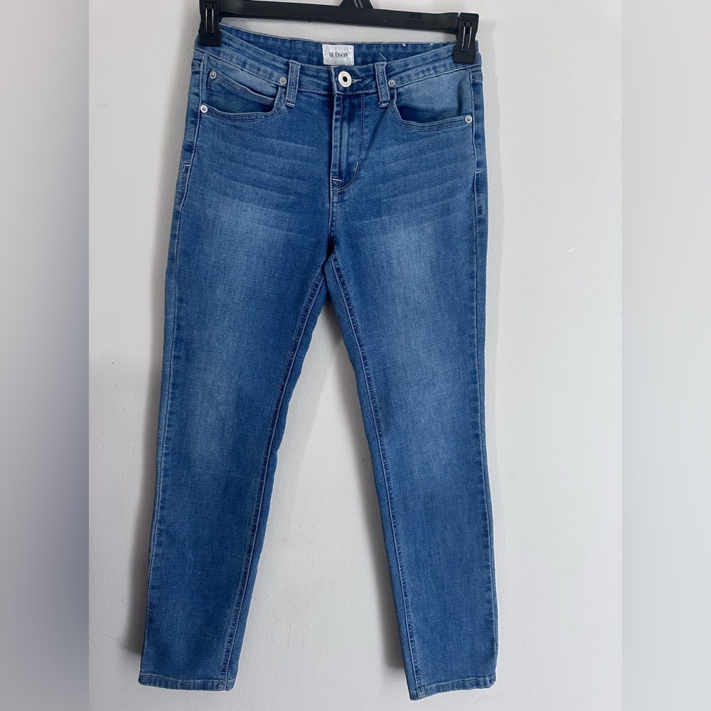 Hudson youth Girls Skinny Blue Jeans 14